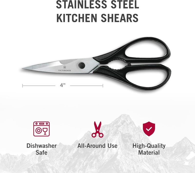 Victorinox 7.6363-X4 Swiss Classic Come Apart Kitchen Shear, Packaged, 4-Inch, Black - Image 4